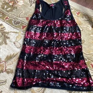 Sequined tank top